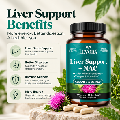 Levora Liver Support + NAC – 60 Capsules